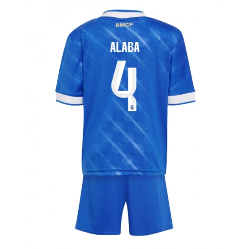 Otroški Nogometni dresi Real Madrid David Alaba #4 Tretji 2025-26 Kratek Rokav (+ Kratke hlače)